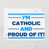 stolz katholisch postkarte (Vorne/Hinten)