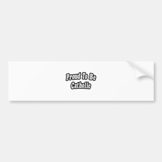 Stolz, katholisch zu sein autoaufkleber (Vorne)