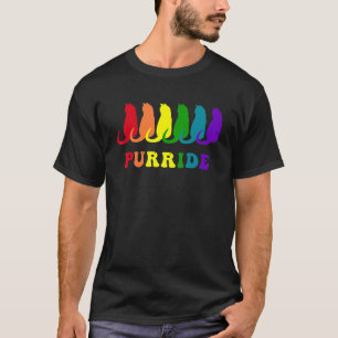 Stolz Katze Regenbogen Kitty Purride Lgbtq+ T-Shirt