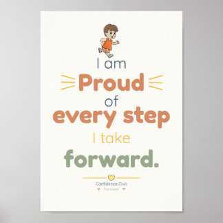 Stolz | Kinder-Affirmationsposter Poster