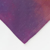 Stolz Kitsune und Columbine-Blume Fleecedecke (Ecke)