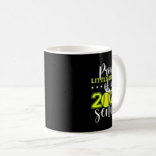 Stolz kleiner Bruder einer Senior Softball Gra 202 Kaffeetasse (VorderseiteRechts)