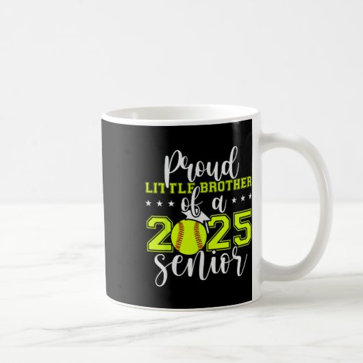 Stolz kleiner Bruder einer Senior Softball Gra 202 Kaffeetasse (Rechts)