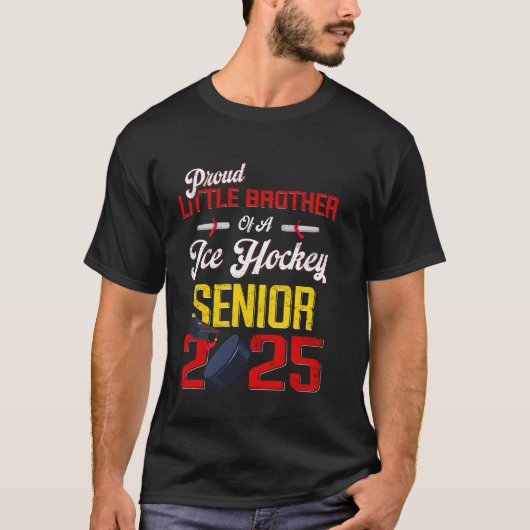Stolz kleiner Bruder eines Eishockeyschlägers Seni T-Shirt (Vorderseite)