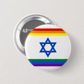 Stolz-Knopf Israels LGBT Button (Vorne & Hinten)
