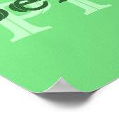 Stolz kommt vor dem Fall - irisches Sprichwort Poster (Ecke)