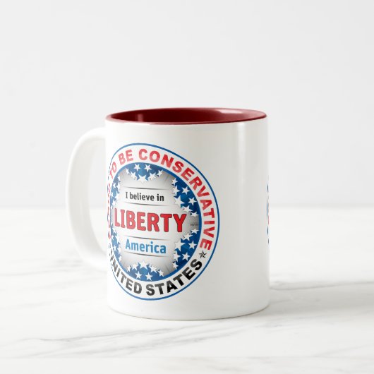 Stolz konservativ zweifarbige tasse (Vorderseite Links)