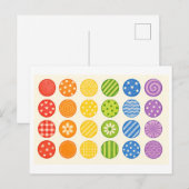 Stolz-Kreis-Regenbogen-Collage Postkarte (Vorne/Hinten)