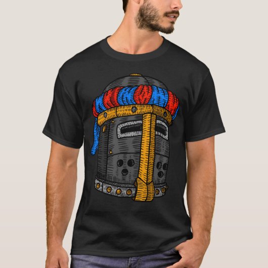 Stolz Kreuzfahrer Ritterhelm. T-Shirt (Vorderseite)