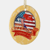 Stolz Kroatisch American Christmas Ornament (Rechts)