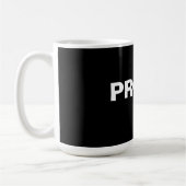Stolz – Kühnes Minimal Statement Design Kaffeetasse (Links)