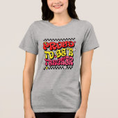 Stolz Lehrerin Retro - Geschenk des Lehrers Tri-Blend Shirt (Vorderseite)