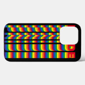 Stolz lgbt lgbtq que Gay Flag Muster schwarz Case-Mate iPhone Hülle (Rückseite (Horizontal))