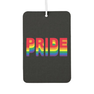 Stolz lgbt lgbtq que Gay Regenbogen schwarz Autolufterfrischer