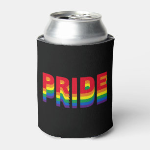 Stolz lgbt lgbtq que Gay Regenbogen schwarz Dosenkühler
