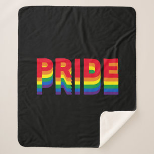 Stolz lgbt lgbtq queer schwul Regenbogenfarben sch Sherpadecke