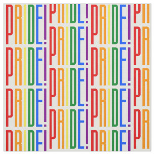 Stolz! LGBT-Regenbogenfarben-Logo Stoff