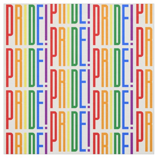 Stolz! LGBT-Regenbogenfarben-Logo Stoff (Muster)