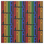 Stolz! LGBT-Regenbogenfarben-Logo Stoff (Muster)