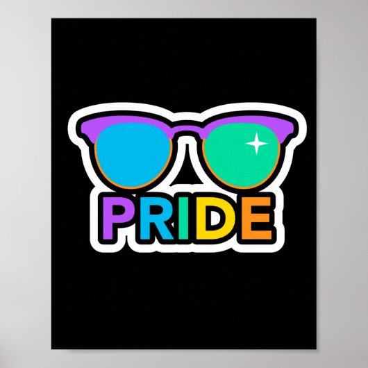 Stolz. LGBT+Stolz. Regenbogen. Poster (Vorne)