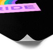 Stolz. LGBT+Stolz. Regenbogen. Poster (Ecke)