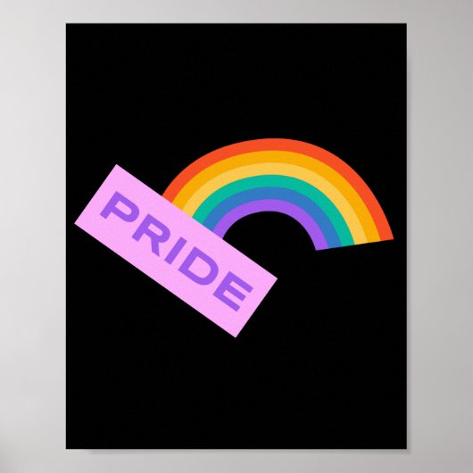 Stolz. LGBT+Stolz. Regenbogen. Poster (Vorne)