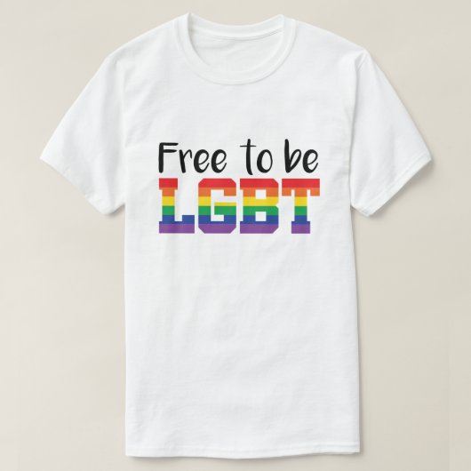 Stolz, LGBT-T - Shirt zu sein (Design vorne)
