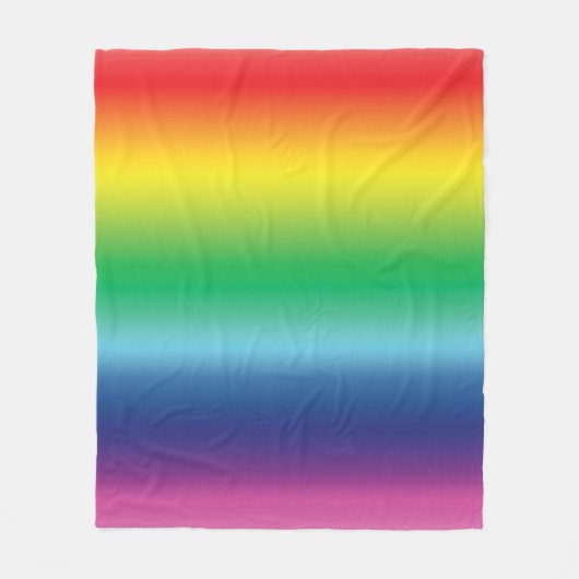 Stolz lgbtq Lgbt Regenbogenfarben Fleecedecke (Vorderseite)