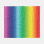 Stolz lgbtq Lgbt Regenbogenfarben Fleecedecke (Vorderseite (Horizontal))