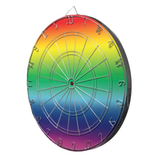 Stolz lgbtq lgbt Regenbogenfarben Schatten cool kr Dartscheibe (Vorderseite rechts)