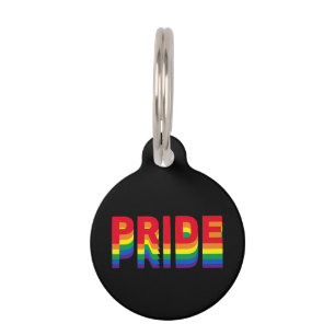 Stolz lgbtq que Gay Regenbogen Retro schwarz Haustiermarke
