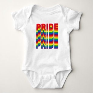 Stolz lgbtq quee Gay Regenbogen-Retrofarben Baby Strampler
