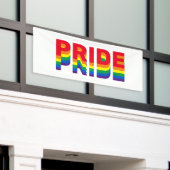 Stolz lgbtq quee Gay Regenbogen-Retrofarben Banner (Äußeres Gebäude)