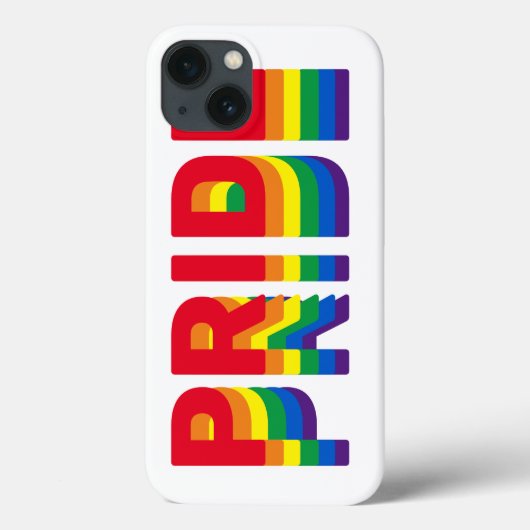 Stolz lgbtq quee Gay Regenbogen-Retrofarben Case-Mate iPhone Hülle (Rückseite)