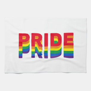 Stolz lgbtq quee Gay Regenbogen-Retrofarben Geschirrtuch