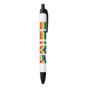 Stolz lgbtq quee Gay Regenbogen-Retrofarben Kugelschreiber