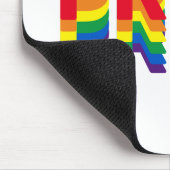 Stolz lgbtq quee Gay Regenbogen-Retrofarben Mousepad (Ecke)