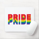 Stolz lgbtq quee Gay Regenbogen-Retrofarben Mousepad<br><div class="desc">Pride lgbt lgbtq que Gay Regenbogen Retrofarben Weiße Maus Pad</div>
