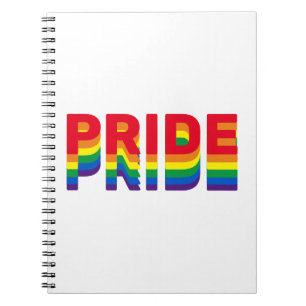 Stolz lgbtq quee Gay Regenbogen-Retrofarben Notizblock