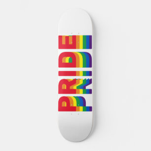 Stolz lgbtq quee Gay Regenbogen-Retrofarben Skateboard