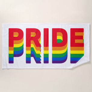 Stolz lgbtq quee Gay Regenbogen-Retrofarben Strandtuch