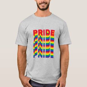 Stolz lgbtq quee Gay Regenbogen-Retrofarben T-Shirt