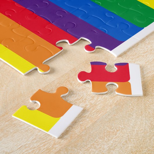 Stolz lgbtq quee Gay Regenbogenfarben Muster Puzzle (Seite)