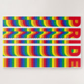 Stolz lgbtq quee Gay Regenbogenfarben Muster Puzzle (Horizontal)
