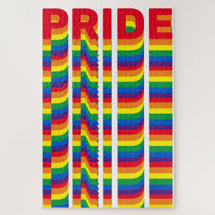 Stolz lgbtq quee Gay Regenbogenfarben Muster Puzzle