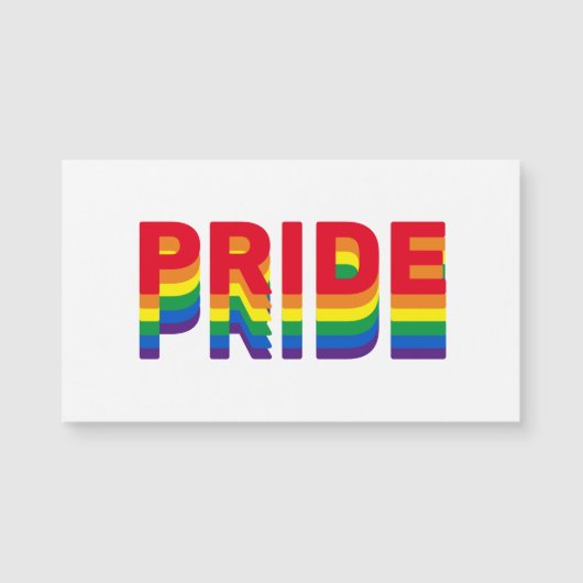 Stolz Lgbtq queer Gay-Regenbogenfarben-Magnet Magnetkarte (Vorderseite)
