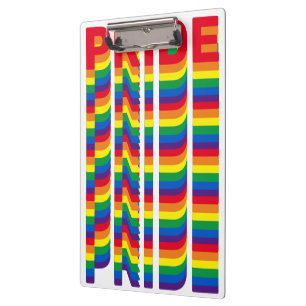 Stolz lgbtq quees Gay-Regenbogen-Retromuster Klemmbrett