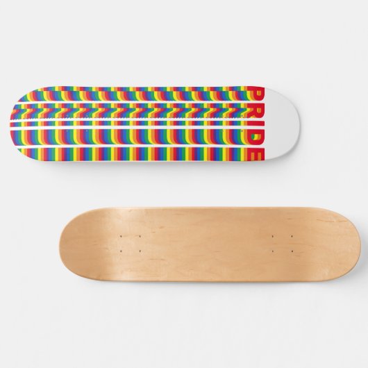 Stolz lgbtq quees Gay-Regenbogen-Retromuster Skateboard (Horizontal)