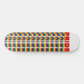 Stolz lgbtq quees Gay-Regenbogen-Retromuster Skateboard (Horizontal)