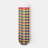 Stolz lgbtq quees Gay-Regenbogen-Retromuster Skateboard (Vorderseite)